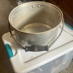 Vintage Metal Pot with Handle